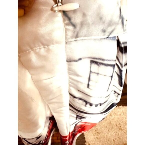 Face & Face Women Nostalgic Y2K NY Travel Telephone Booths Silky Pleaded Skirt L - Picture 4 of 8